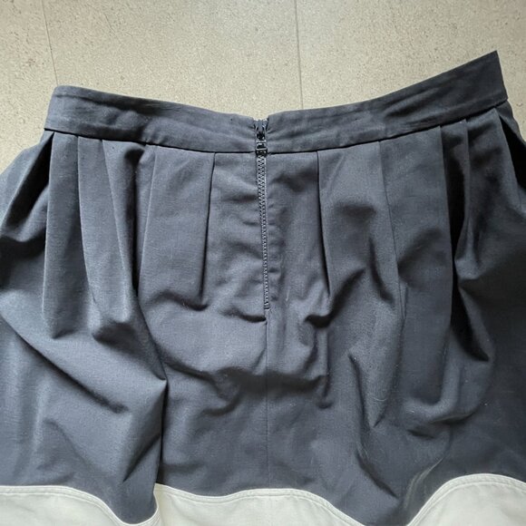 Fabulous Navy Blue &White Short Skirt w/ pockets by Pink Tartan-Sz.8 - Picture 8 of 10